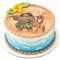Disney's Moana 2 Moana and Maui Edible Cake Topper Image 7.5 inch Round